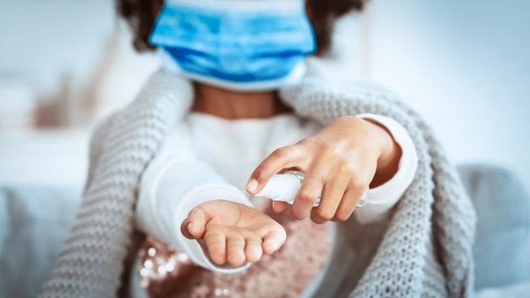 covid 19 hygiene promotion african american child D9B572M 768x432 1